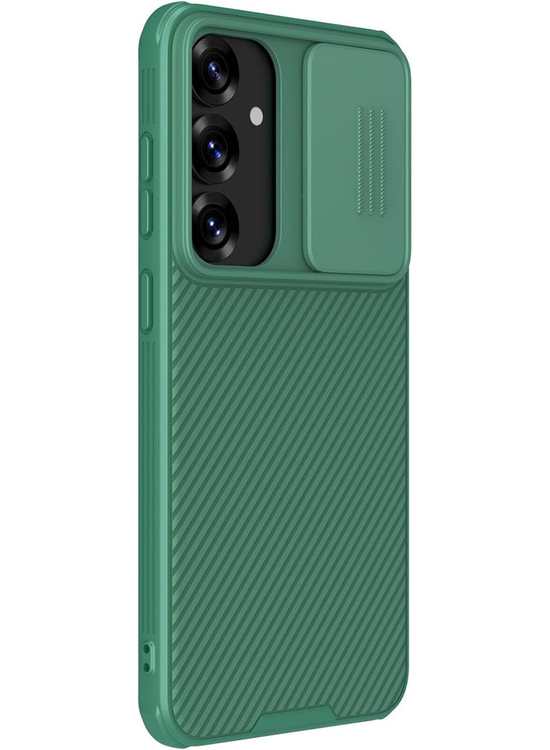 Nillkin CamShield Pro Case for Samsung Galaxy S25 | Slide Camera Cover & Shockproof Protection - Deep Green - Image 2