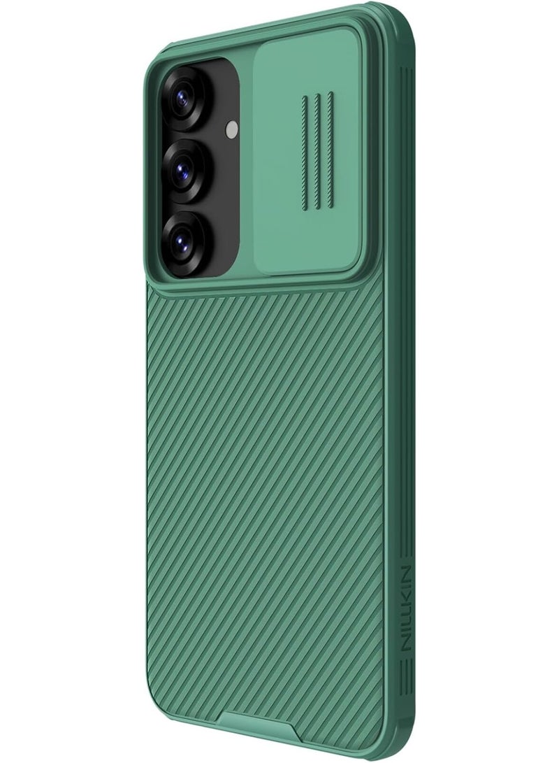 Nillkin CamShield Pro Case for Samsung Galaxy S25 | Slide Camera Cover & Shockproof Protection - Deep Green - Image 3