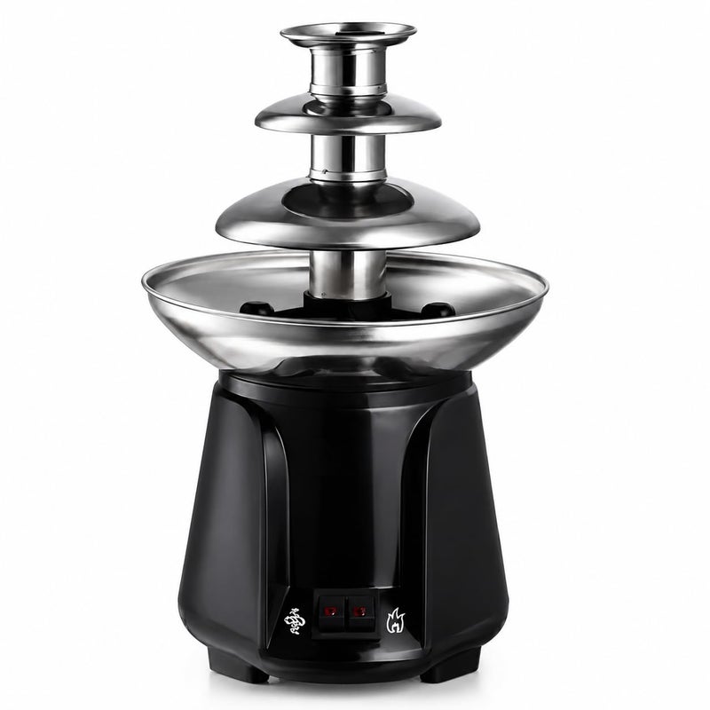 Electric Chocolate Fountain 3 Tier 60W Chocolate Melting and Flushing Machine with Stainless Steel Non-Stick Bowl Dessert Maker for Party and Home Events, 12 Months Warranty - Image 1