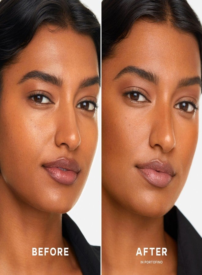 Saie SuperSuede Radiant Baked Bronzer Powder - Hydrating, Long-Lasting + Blurring Powder Bronzer for a Warm, Natural Glow - With Squalane + Jojoba - Talc-Free + Vegan Face Makeup - Portofino (0.28 oz) - Image 2