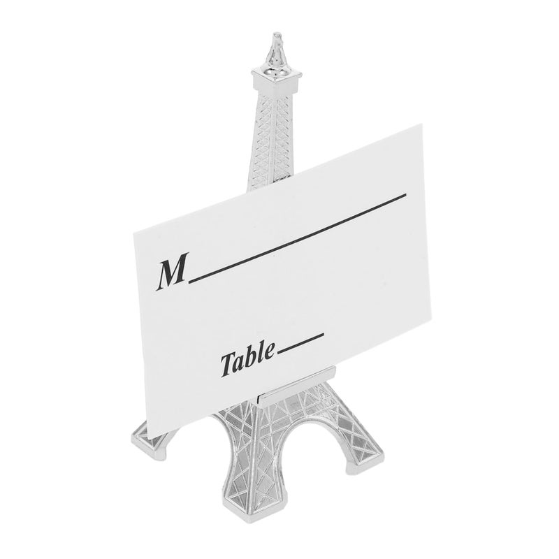 Decorative Tower Business Card Holder And Memo Clip For Desk Organizer - Image 2