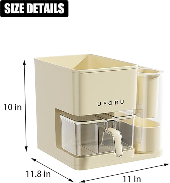 3 in 1 Multipurpose Organizer – Spice Set & Practical Kitchen Utensil Organizer – Modern Design for Kitchen Gadgets Storage & Organization GH