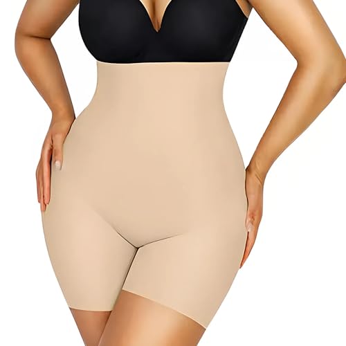 SKKULPT Body Shaper Shorts Shapewear for Women High Waisted with Anti Rolling Strips & Removable Butt Lifting Pads, Tummy Tucker for Women Comfortable Seamless Shapewear for Tummy Control (SHMT-SK-L) - Image 3