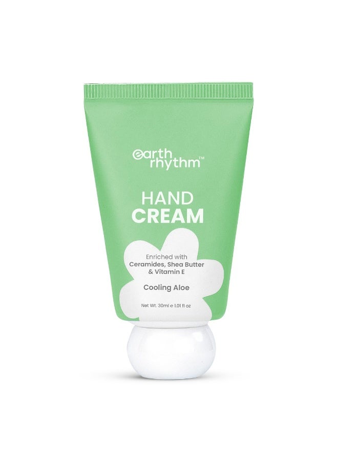 Earth Rhythm Earth Rhythm Hand Cream - Cooling Aloe for Dry & Rough Hand Intense Moisturization Non Greasy , Fast Absorbing, Moisturizes, Enriched with Ceramides , Shea Butter, Cacao Seed Butter for Men & Women - 30ml  - Image 5