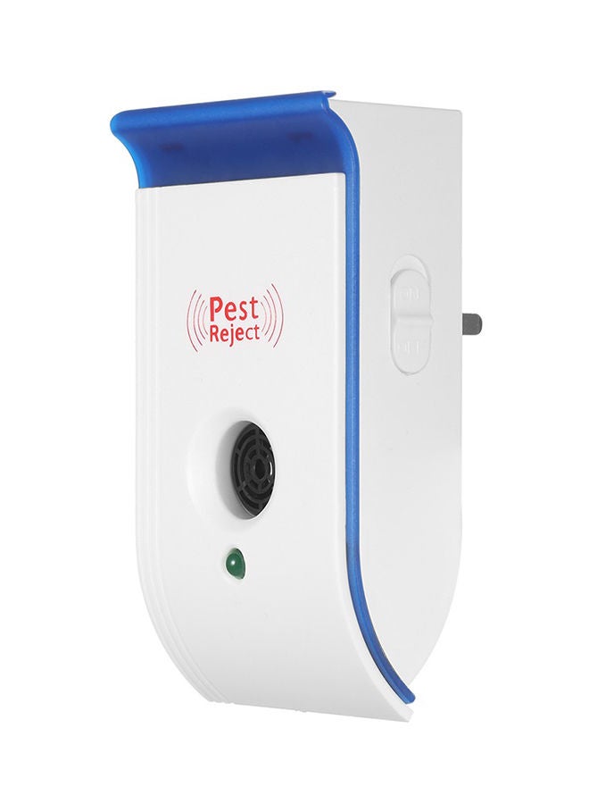 NIBEMINENT Ultrasonic Pest Repeller With Night Light White/Blue 10.3centimeter - Image 1