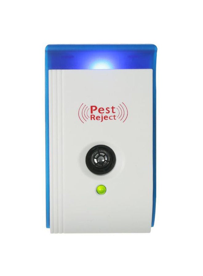 NIBEMINENT Ultrasonic Pest Repeller With Night Light White/Blue 10.3centimeter - Image 2
