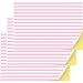 Flutesan 3 Pcs Miniature Dollhouse Wallpaper and Flooring Peel and Stick 112 Scale Self Adhesive Doll House Wallpaper DIY Mini Dollhouse Accessories 827 x 1169 InchPink Stripe - Image 2