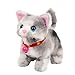 Cuteoy Walking Grey Cat Stuffed Animal Talking Wagging Nodding Educational Plush Kitty Toy Electric Interactive Animated Plushies for Girls Boys Birthday 7 - Image 2