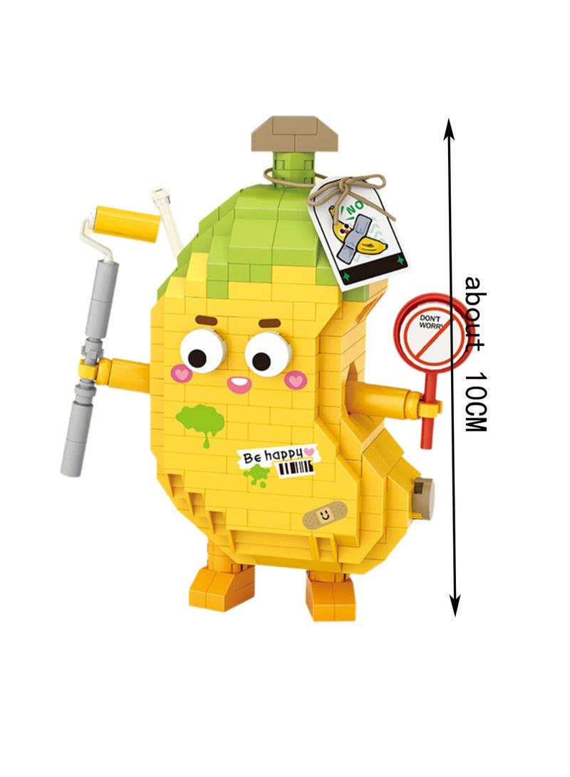Loquat Mini Banana 310pcs, Street Scene Object Set Building Block Toys, Children'S Educational Assembly Model Gift - Image 2