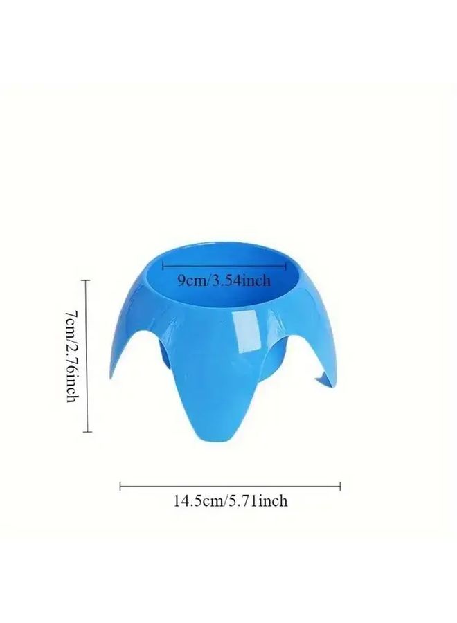 Orange Portable Beach Cup Holder Tray with Phone Slot Sandproof Design 2pcs - Image 3