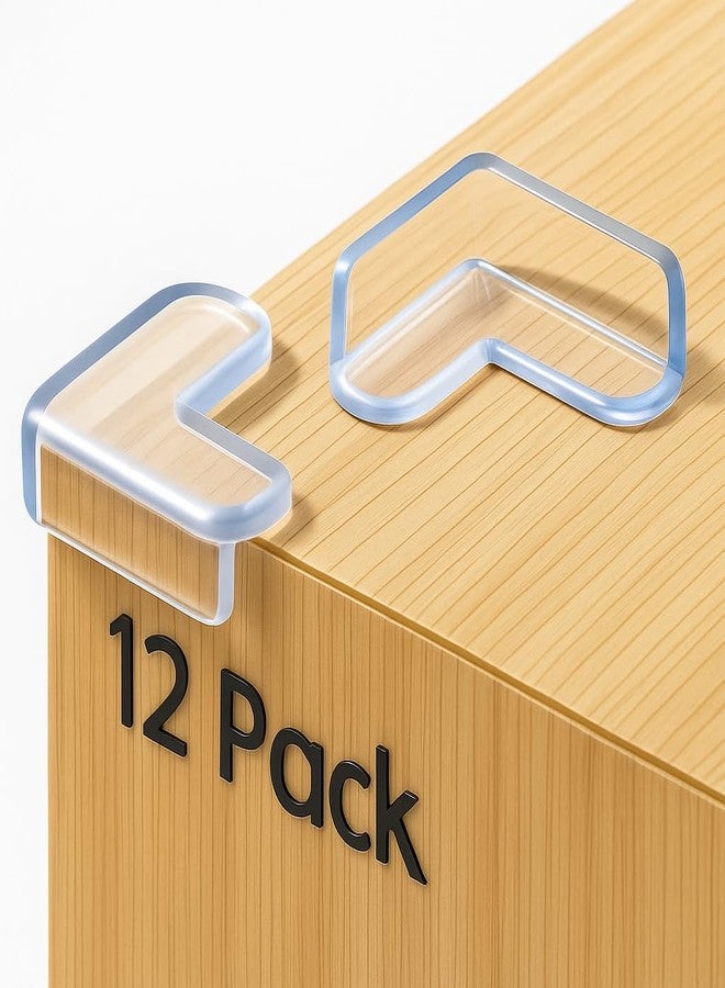 GORINICS Baby Silicon Corner Protector for Sharp Edges - Baby Proofing Edge Guards for Tables, and Furniture. Corner Protector for Baby Safety, Designed to Protect Little Ones (Pack of 12) - Image 1
