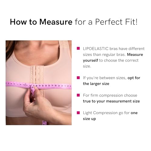 LIPOELASTIC PI Extra - Mastectomy Bra, Surgical Bra, Post-Surgery Bra, Compression Bra for Women Post-Surgery Front Closure Black - Image 3