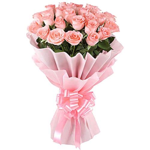 IFGs Beautiful Bouquet of Pink Roses 30 pcs Fresh Flowers Same Day Delivery