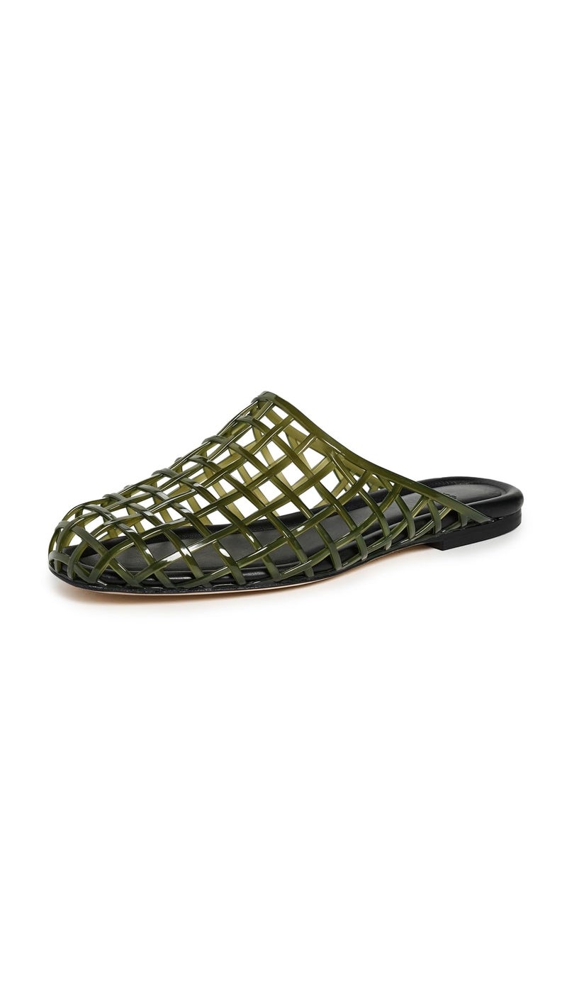Vince Women's Barcelona Jelly Sandals, Chive, 9 Medium US - Image 1