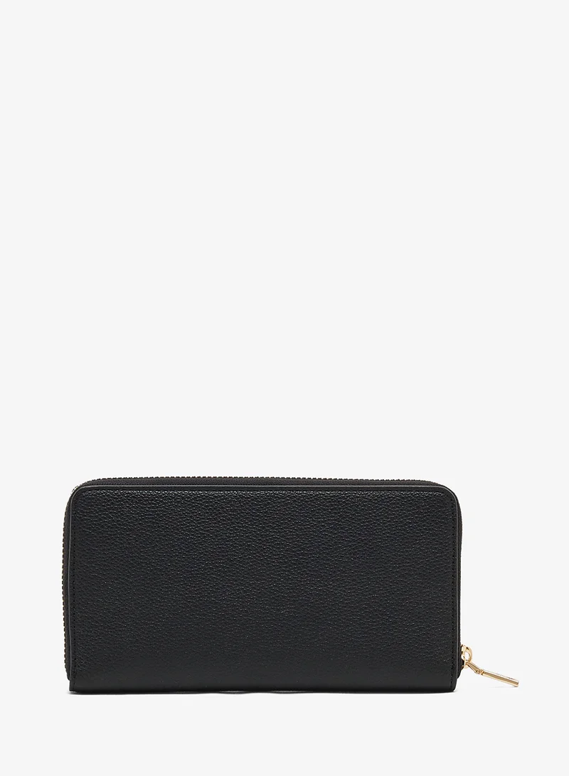 لوف موسكينو Zip through logo wallets