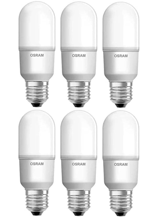 Osram Osram E27 Led Value Stick Bulb 10W 2700K Warm White 230V Frosted (Pack Of 6)  - Image 1