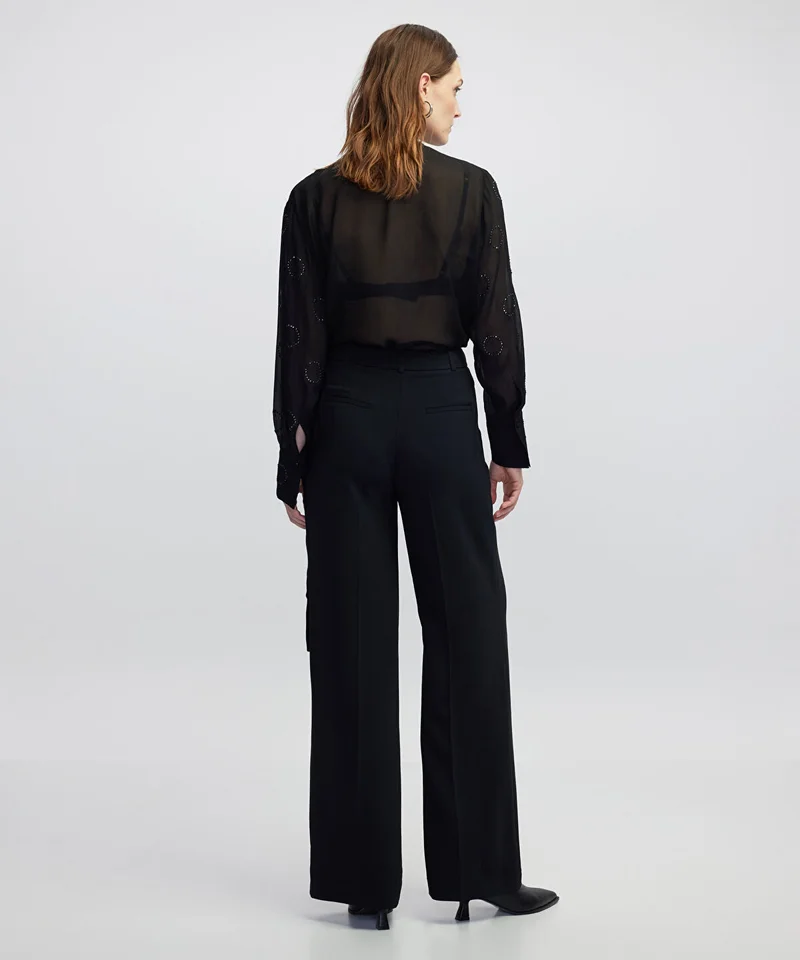 Ipekyol  Contrast Belt Trousers for Women | Best Price UAE
