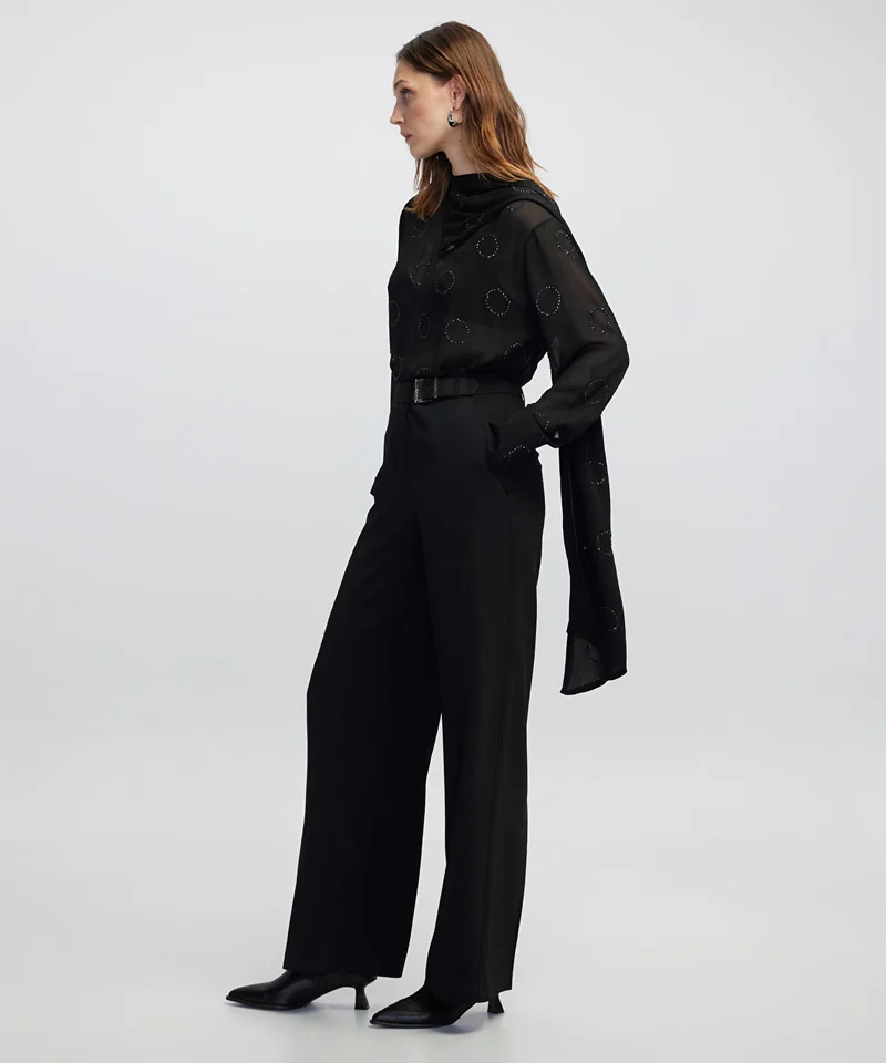 Ipekyol Contrast Belt Trousers