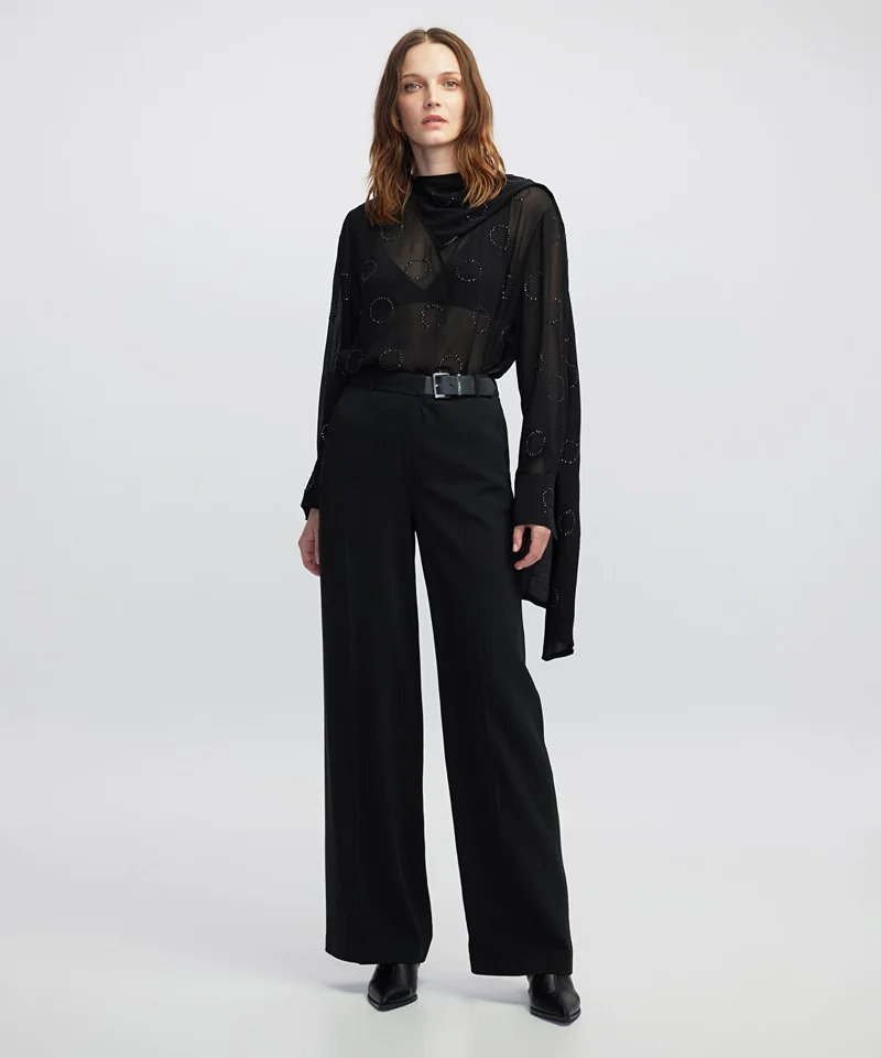 Ipekyol Contrast Belt Trousers