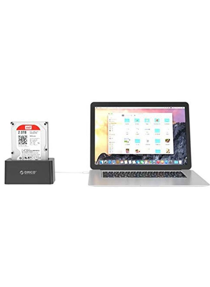 USB 3.0 SATA Hard Drive Docking Station for 2.5-3.5 inch HDD SSD -Black - Image 3