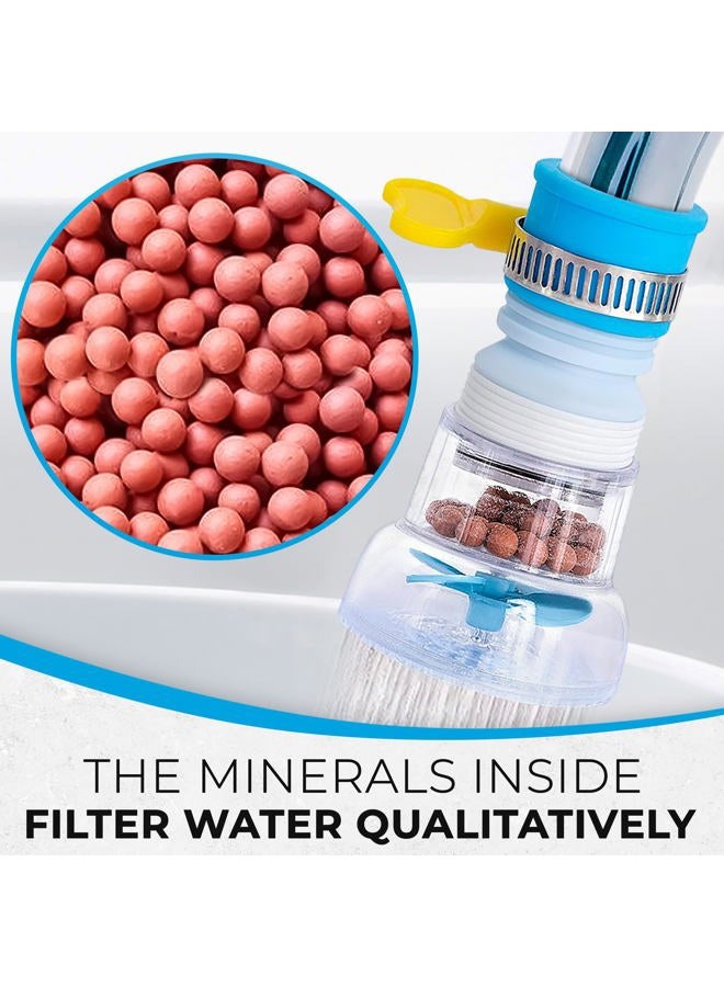 VIKROM 3 Pcs Faucet Filter Set - Water Faucet Extenders 360 Rotating, Adjustable Water Purifier for Sink (0.83 x 2.6 x 1.85), Easy to Install and Store, Reduce Water Waste, Good for Kitchen and Bathroom - Image 5