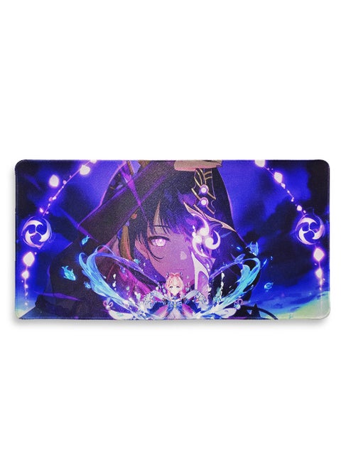 Large Japanese Anime Mouse Pad, (60cm x 30cm x 2mm), HD Print Pattern Desk Mat, Extended Mouse Pad and Keyboard Mouse Pads, Waterproof Cloth Surface Mouse Pads for Office, Anti-Slip Rubber Base