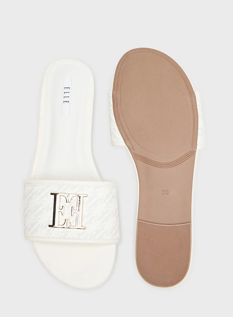 ELLE One Strap Flat Sandals