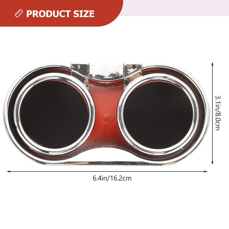 Universal Car Dual Cup Holder Red Plastic 2Pcs for Trucks SUVs and Cars Interior Accessories - Image 3