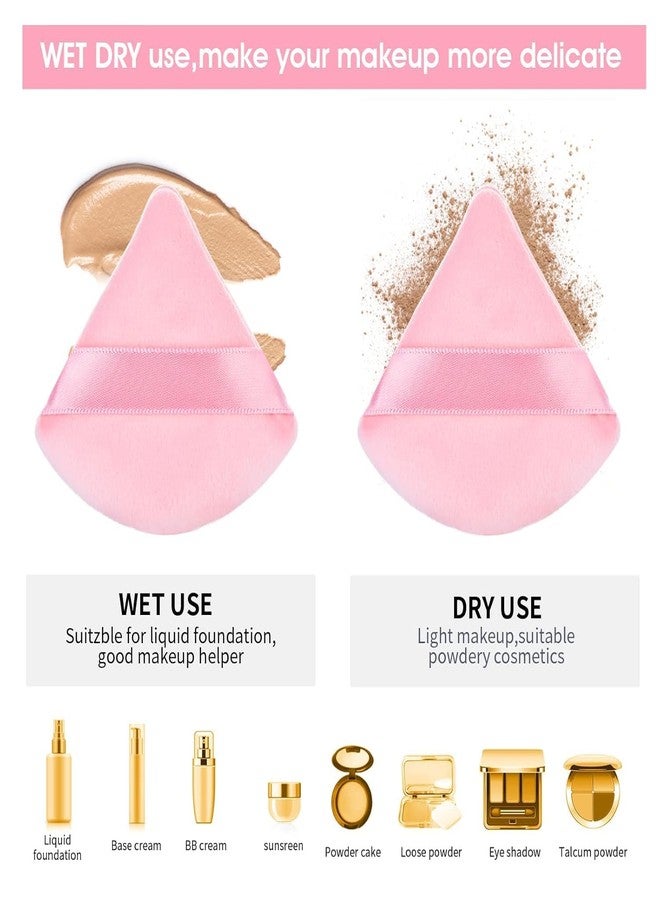 Ruby Face RubyFace 1 pcs Makeup Sponge Blender with Egg Storage Case | 3 pcs Triangle Powder Puffs, Ultra-Soft Latex-Free Sponges for Foundation, Concealer & Powder - Image 4