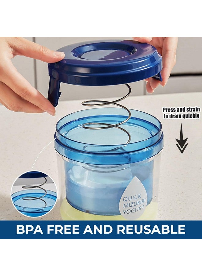 PANCA Hung Curd Strainer Box | Curd Maker and Greek Yogurt Maker - 1500ml Fine Mesh Strainer with Lid | Multifunctional Yoghurt Filter | Curd Maker for Home | Whey Separator - Image 3