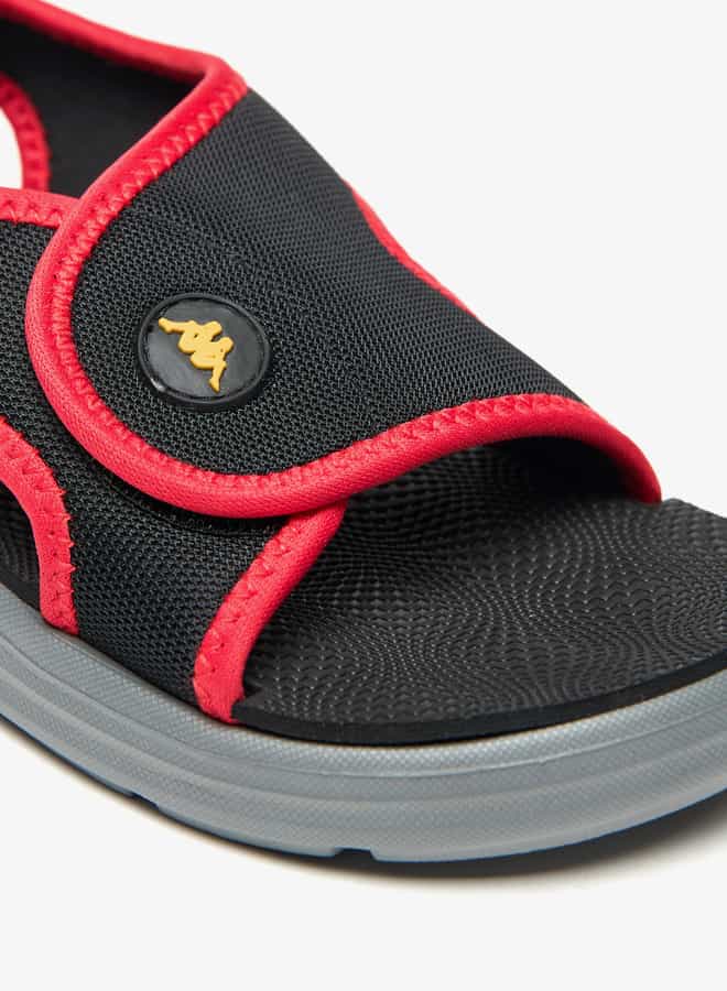 كابا صنادل للأولاد بتفاصيل شعار وإغلاق بحزام خلفي - Image 5