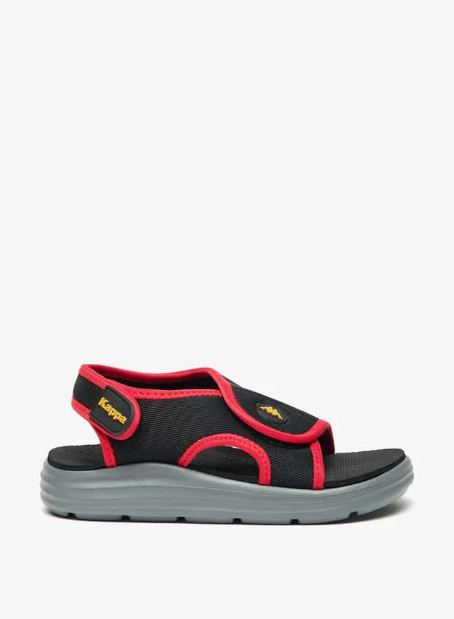 Kappa Boys' Logo Detail Sandals with Back Strap Closure