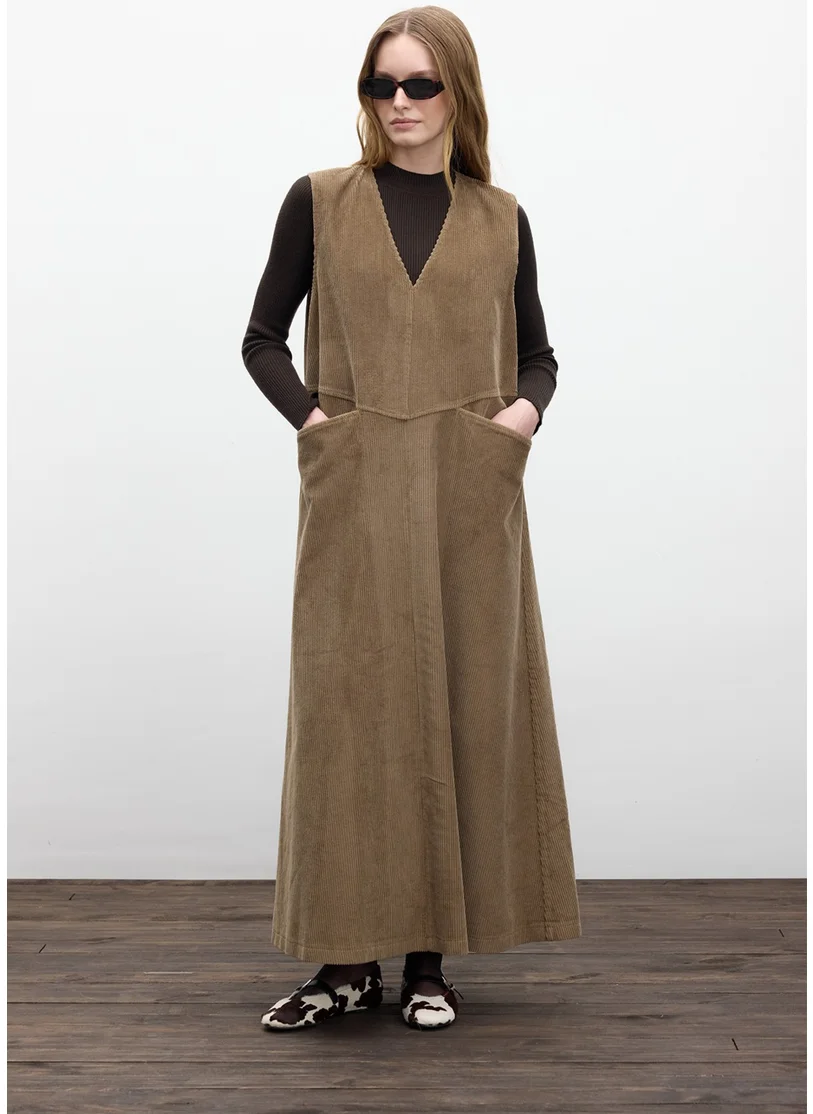 Manuka Corduroy Sleeveless Maxi Dress