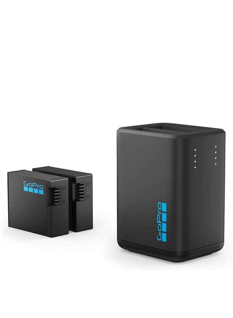 GoPro 1900 mAh GoPro Dual Battery Charger + 2 Enduro Rechargeable Batteries (HERO13 Black) Dual Battery - Image 1