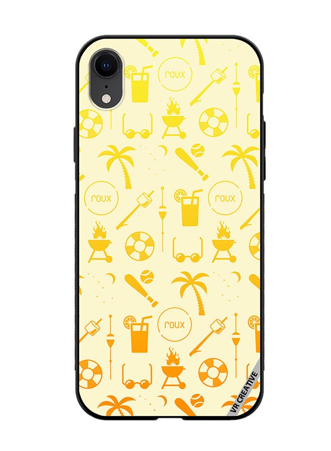 VR CREATIVE Protective Case Cover For Apple iPhone XR Chill Summer Pattern Design Multicolour - Image 1