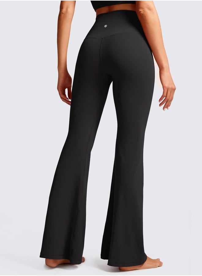 CRZ YOGA - Butterluxe Crossover Flare Leggings for Women 31" - High Waist V Cross Bootcut Bell Bottoms Tummy Control Yoga Pants Black Large - Image 1