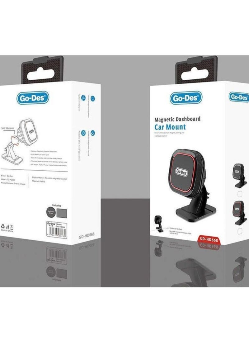 JAJEEK "New Magnetic Dashboard Car Mount – Strong Hold Phone Mount for Cars, Universal Compatibility, Easy Installation, Secure Grip for Smartphones" - Image 5