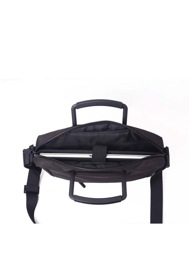 LEXON حقيبة كتف رجال أعمال من ليكسون، حقيبة لابتوب آبل 13.3 بوصة، حقيبة عبر الجسم، حقيبة أنيقة، سوداء - Image 4