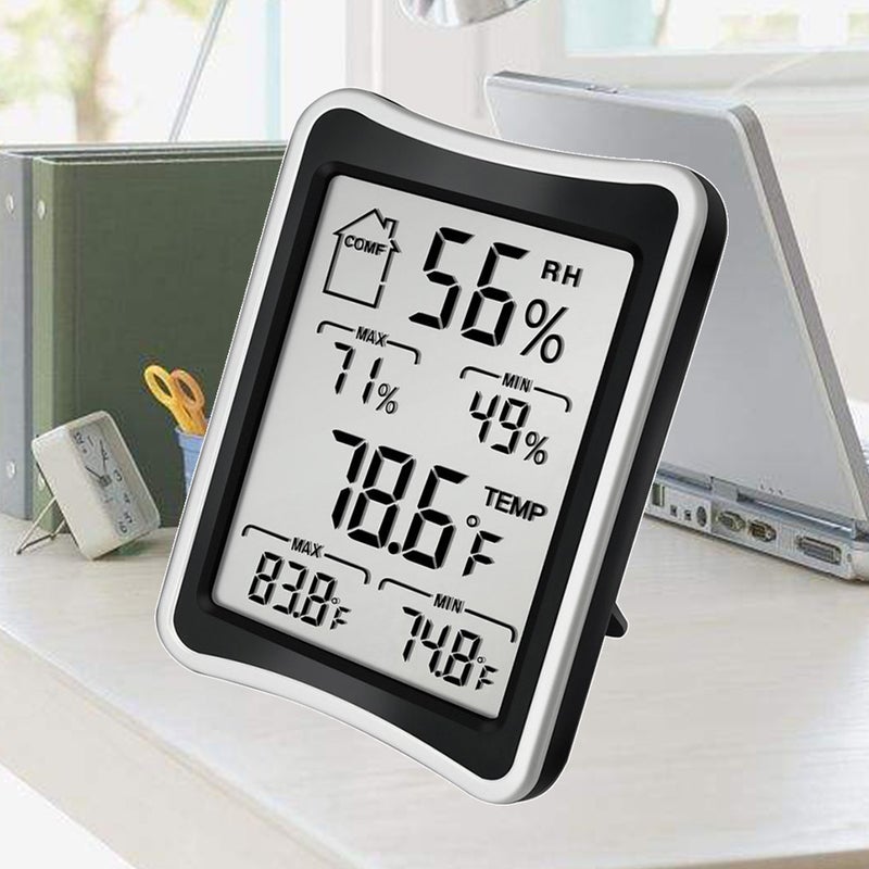 2 in 1 Household Indoor Large Screen Temperature Humidity Monitor Hygrometer - No Battery - Image 3