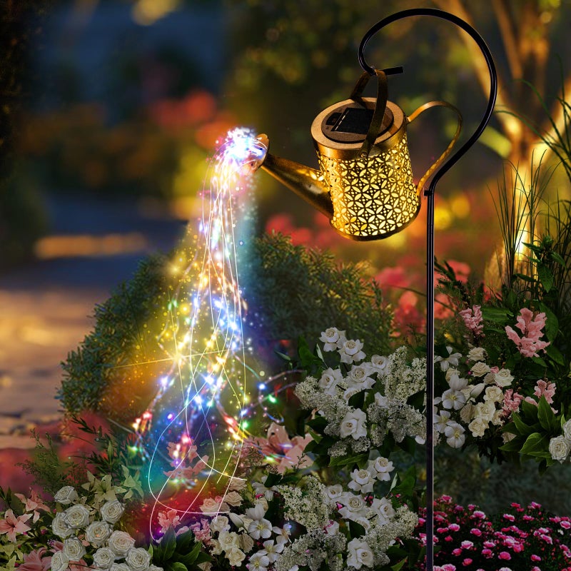 SRNPMIU Solar Watering Can Light Solar Yard Decorations Outdoor Garden Decor Lights IP65 Waterproof Hanging Lantern Lights Flower Bed Decor Gifts for Grandma Women Mom - Image 2