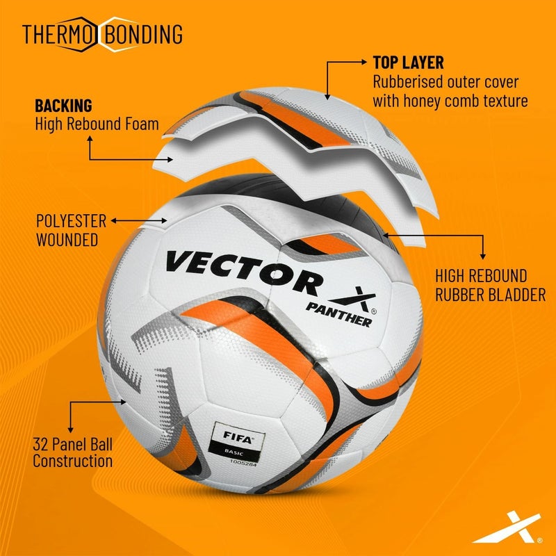 VECTOR X Panther FIFA Basic Approved Football - Size 5 - Image 2