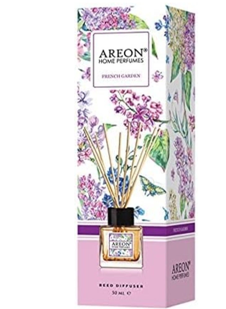 إيروريكس موزع عطور منزلي 50 مل 10 أعواد راتان فرينش جاردن - Image 2