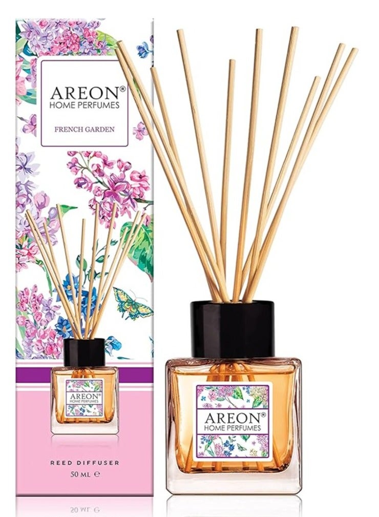 إيروريكس موزع عطور منزلي 50 مل 10 أعواد راتان فرينش جاردن - Image 1