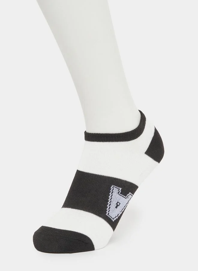 Styli Set of 5 - Contrast Panel Ankle Socks