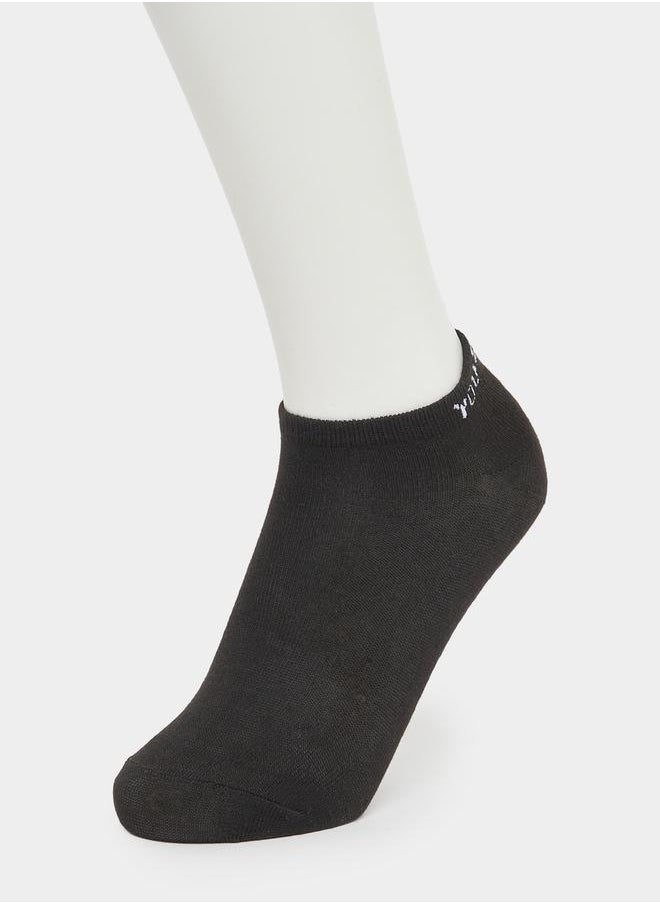 Styli - Set of 5 - Contrast Panel Ankle Socks - Image 1