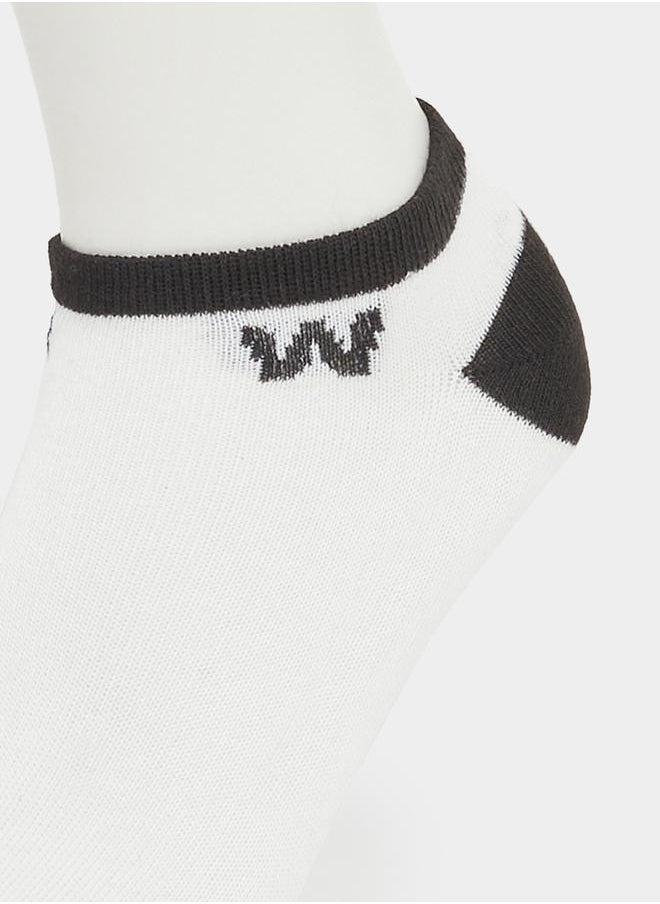 Styli - Set of 5 - Contrast Panel Ankle Socks - Image 1
