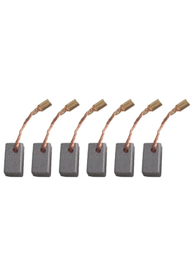 6pcs Carbon Brushes For Angle Grinder Durable Metal Power Tool Replacement Parts - Image 1