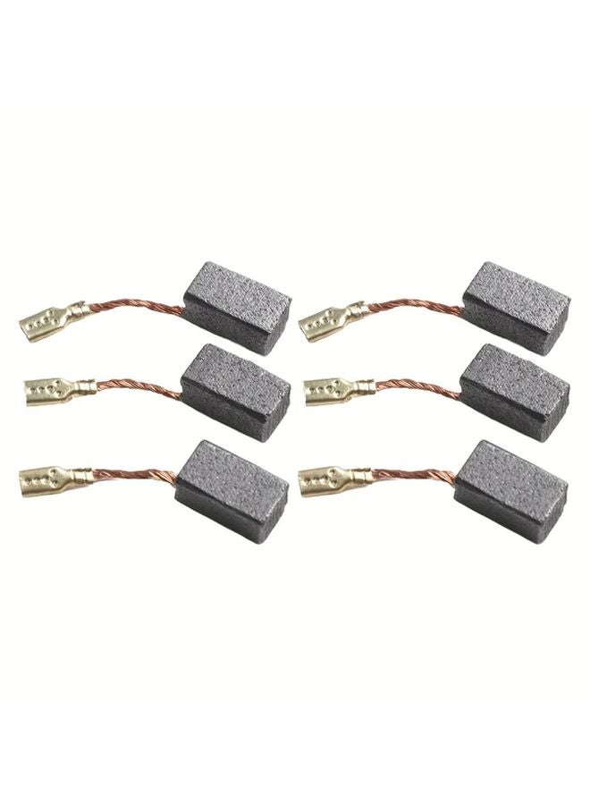 6pcs Carbon Brushes For Angle Grinder Durable Metal Power Tool Replacement Parts - Image 2