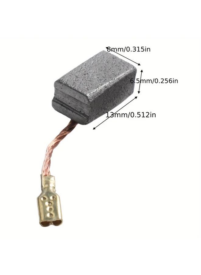6pcs Carbon Brushes For Angle Grinder Durable Metal Power Tool Replacement Parts - Image 4