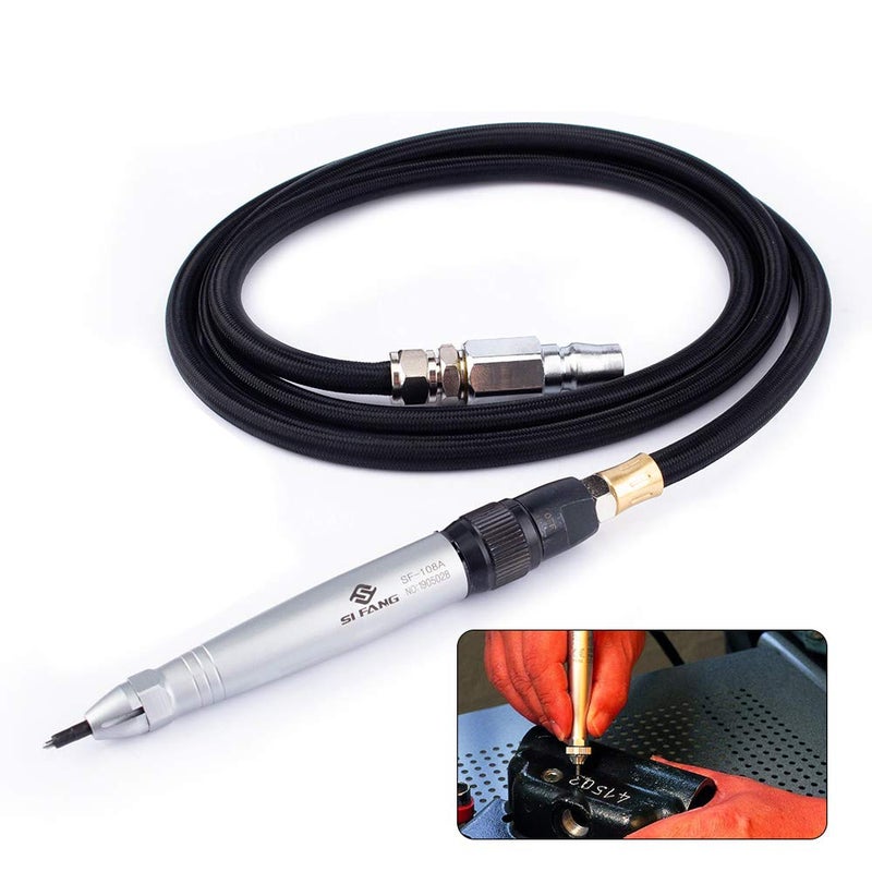 SI FANG Scribe and Engraving Pen Air Micro Die Grinder Kit for for Glass/Ceramics/Metal Sheet,Grinding Cutting Mini Pencil Pneumatic Polishing Engraving Tool - Image 1